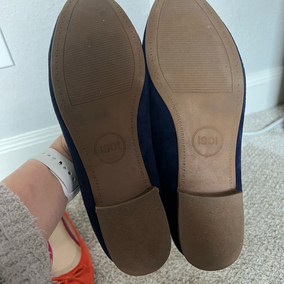 GUC 1901 by Nordstrom Bryan Flats Orange & Navy Blue Size 8 - Picture 5 of 8